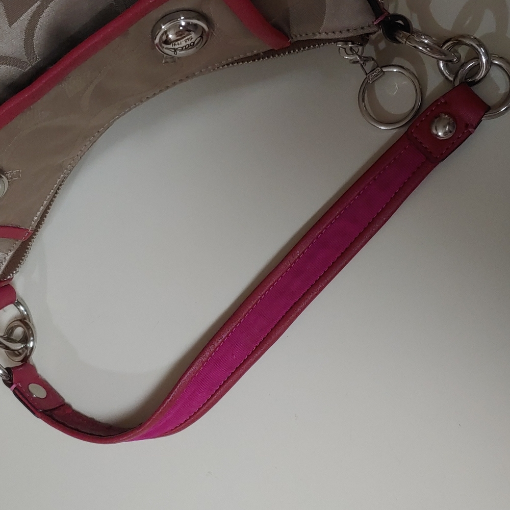 Coach Sateen Leather Shoulder Bag - Picture 9 of 16